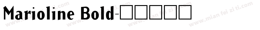 Marioline Bold字体转换